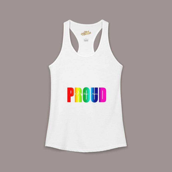 'PROUD' Women's Ideal Racerback Tank - 314 Originals