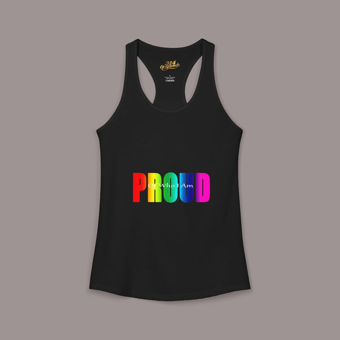'PROUD' Women's Ideal Racerback Tank - 314 Originals