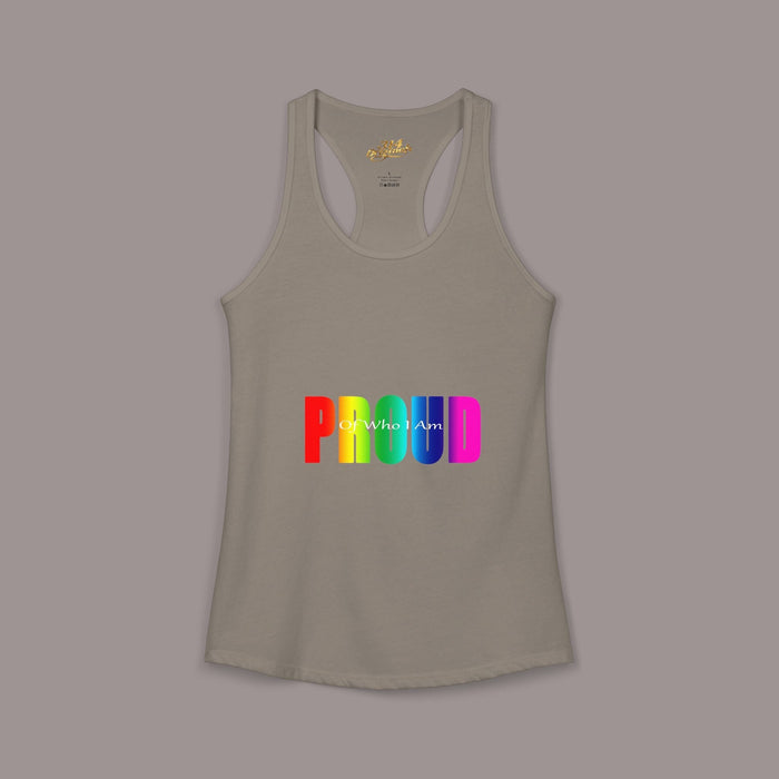 'PROUD' Women's Ideal Racerback Tank - 314 Originals