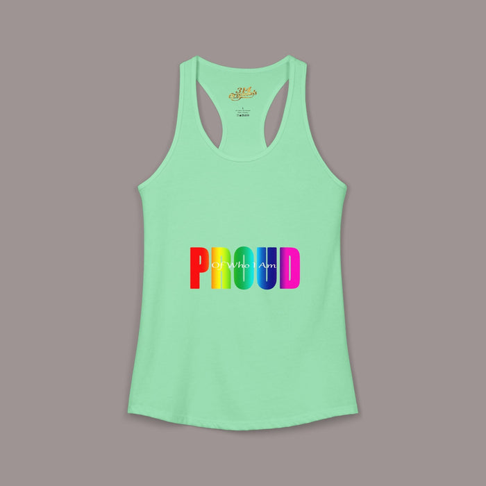 'PROUD' Women's Ideal Racerback Tank - 314 Originals