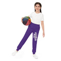 Purple Youth Joggers with 314 Originals Side Graphic — Kids Athletic Sweatpants - 314 Originals