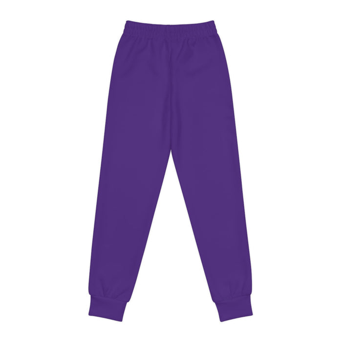 Purple Youth Joggers with 314 Originals Side Graphic — Kids Athletic Sweatpants - 314 Originals