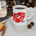 "Put Your Lips On Me" Ceramic Mug – Red Lip Print Coffee Cup (11oz & 15oz) - 314 Originals