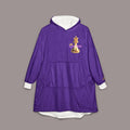 Queen Purple Hooded Blanket – Regal Crown Lounge Throw - 314 Originals