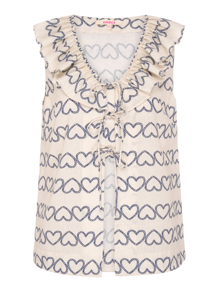 Rachael Heart Print Top