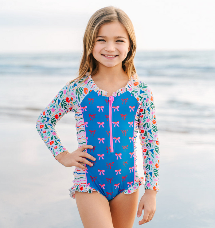 Rash Guard Swimsuit - Long Sleeve | Boho Blossom