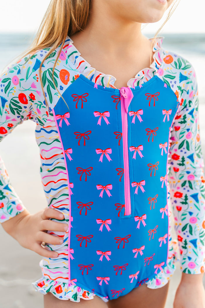 Rash Guard Swimsuit - Long Sleeve | Boho Blossom