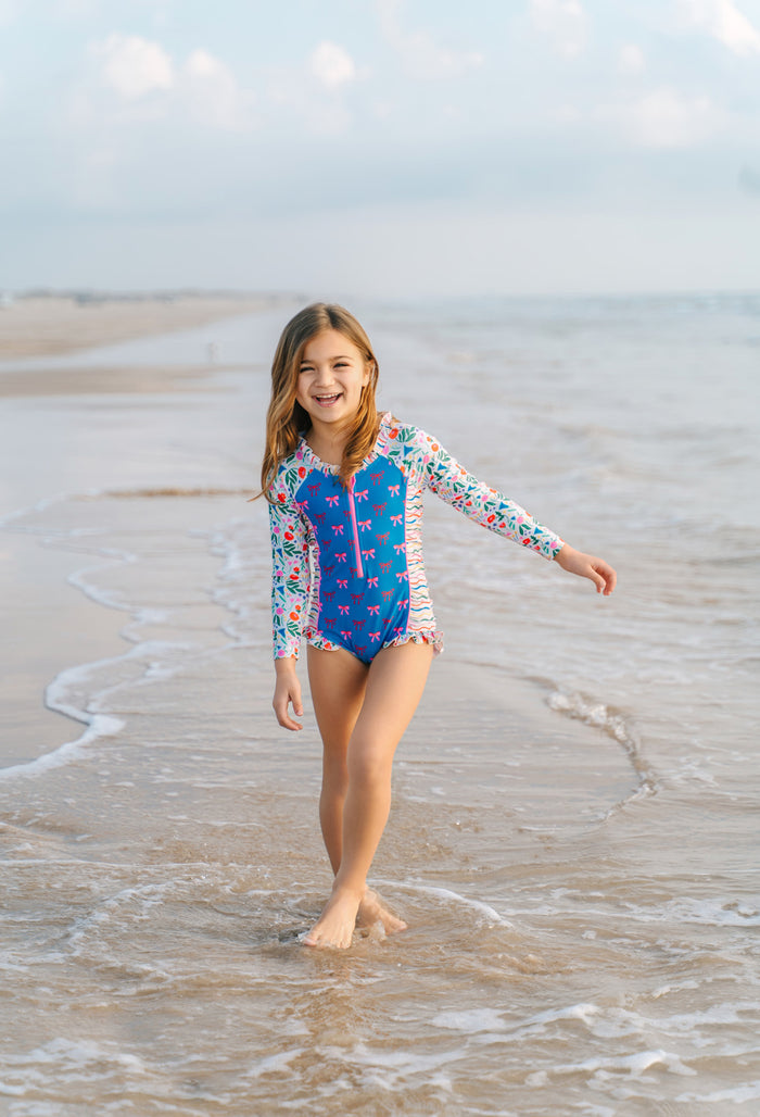 Rash Guard Swimsuit - Long Sleeve | Boho Blossom