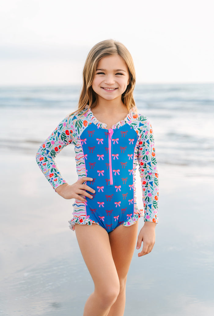 Rash Guard Swimsuit - Long Sleeve | Boho Blossom