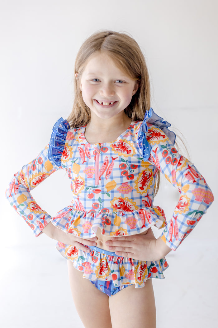 Rash Guard Swimsuit - Long Sleeve | Cherry Coast