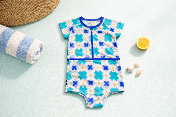 Rash Guard Swimsuit - Short Sleeve | Mod Petal