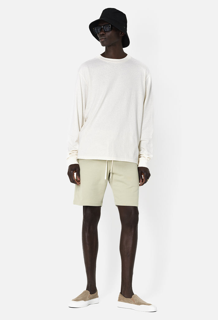 Recycled Cotton LS University Tee / Salt