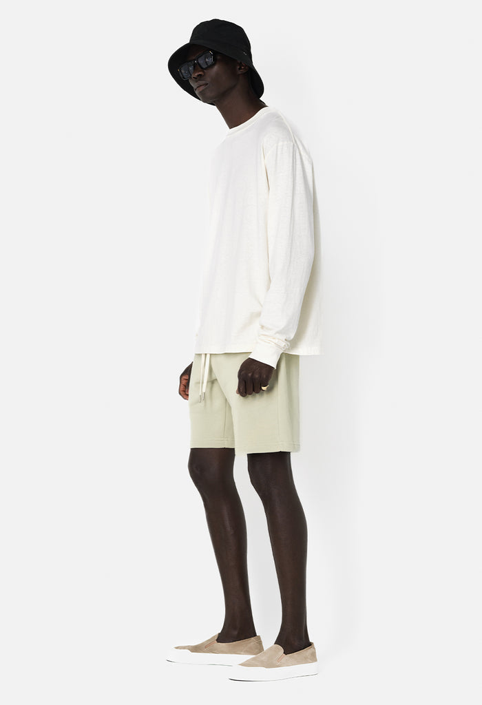 Recycled Cotton LS University Tee / Salt