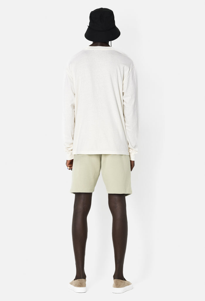 Recycled Cotton LS University Tee / Salt