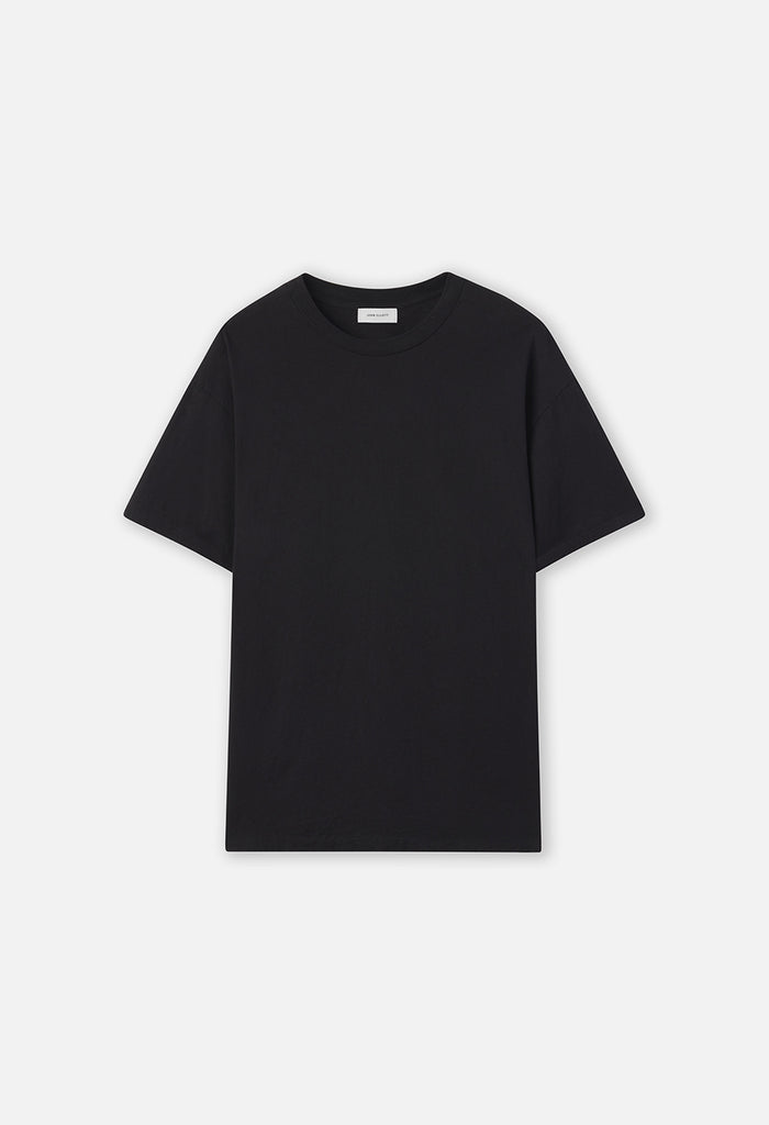 Recycled Cotton University Tee / Black