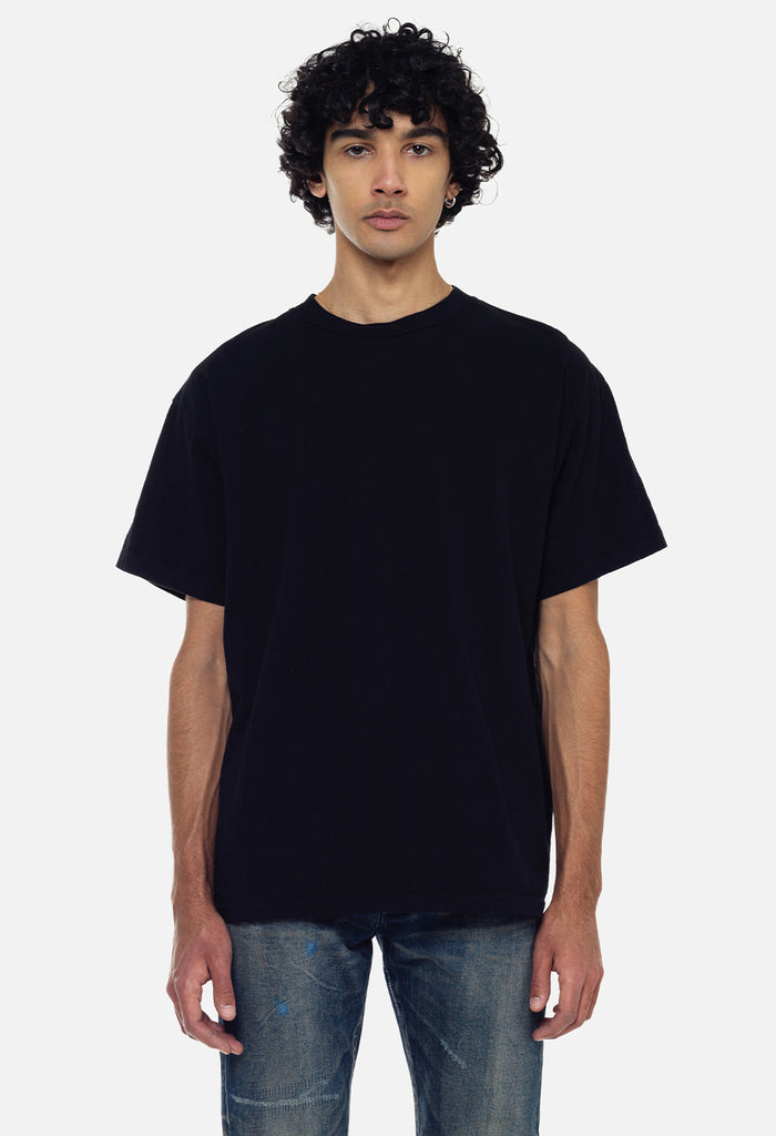 Recycled Cotton University Tee / Black