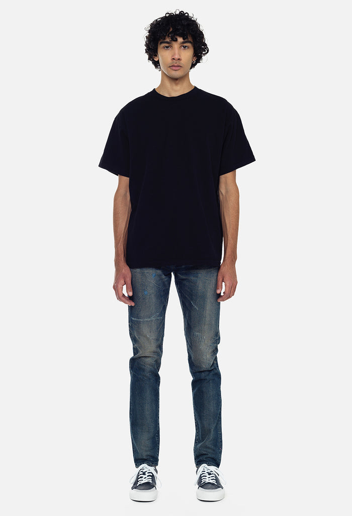 Recycled Cotton University Tee / Black