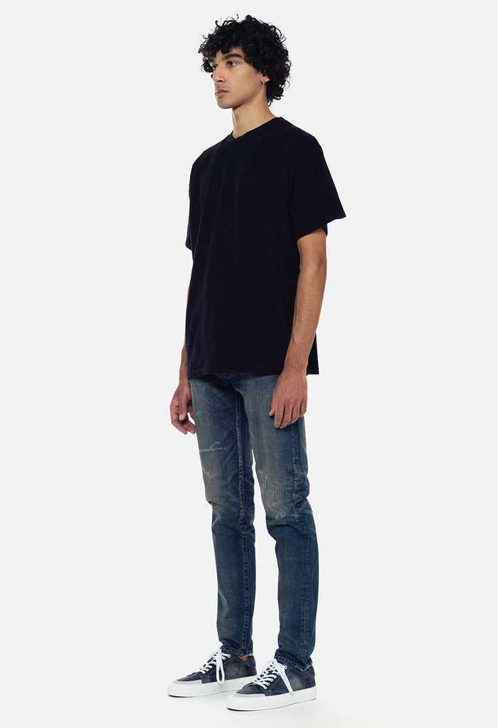 Recycled Cotton University Tee / Black