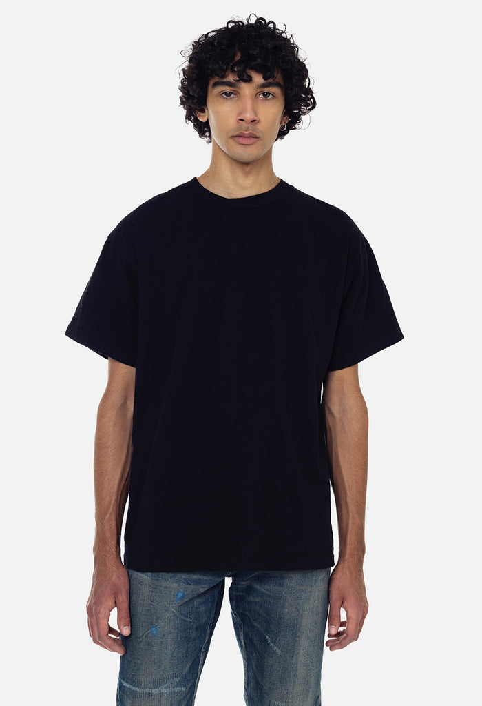 Recycled Cotton University Tee / Black