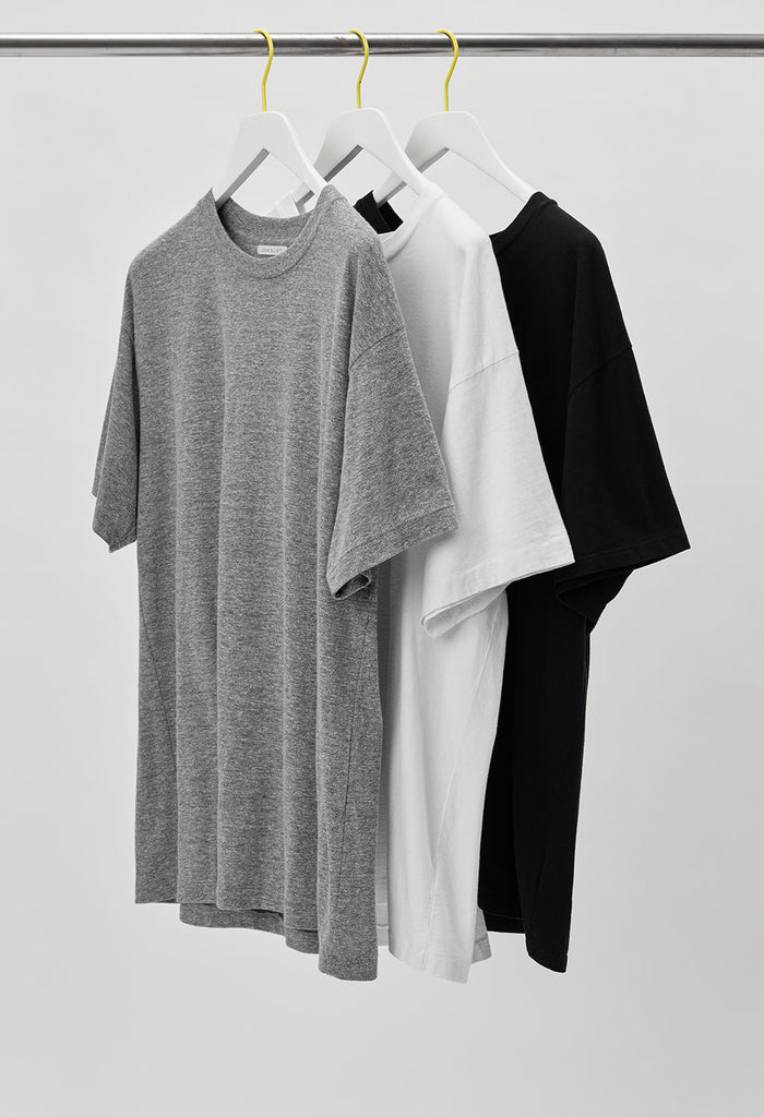 Recycled Cotton University Tee / Black
