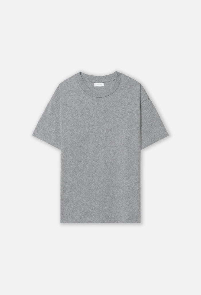 Recycled Cotton University Tee / Heather Grey