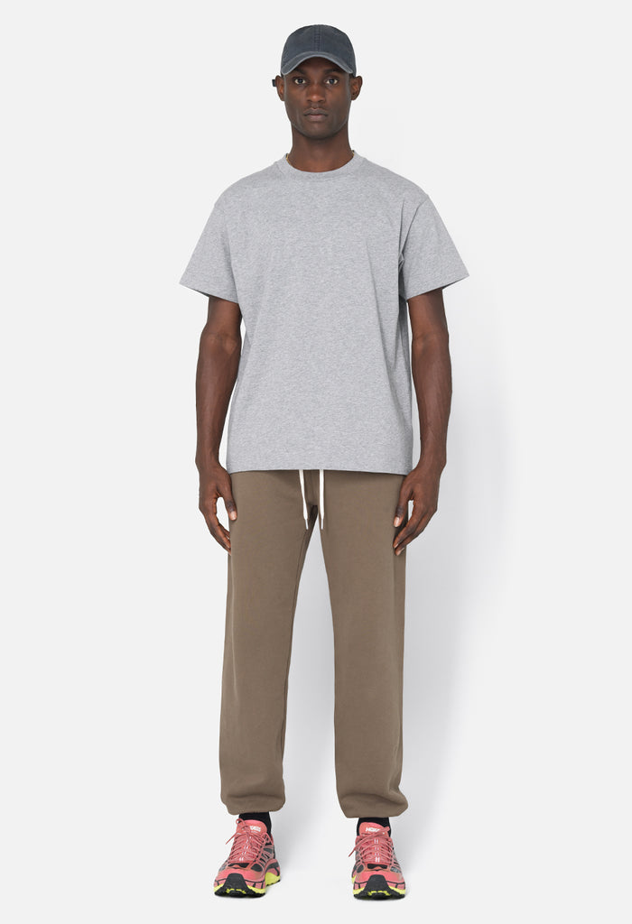 Recycled Cotton University Tee / Heather Grey