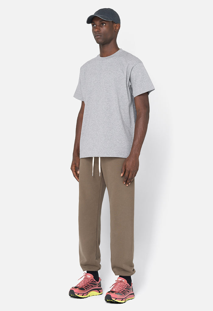 Recycled Cotton University Tee / Heather Grey