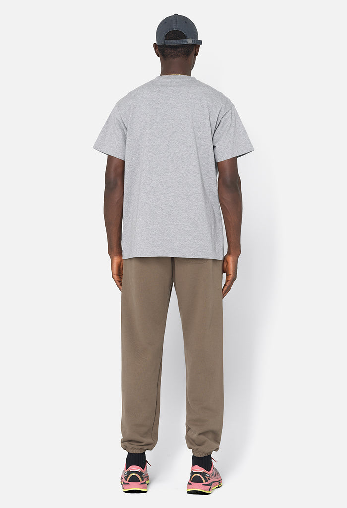 Recycled Cotton University Tee / Heather Grey
