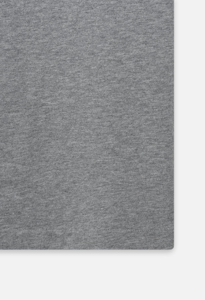 Recycled Cotton University Tee / Heather Grey
