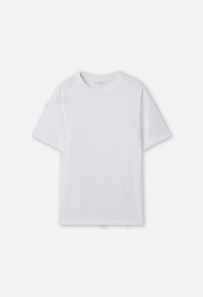 Recycled Cotton University Tee / White