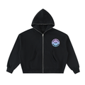 Retro Good Fleeced Full-Zip Boxy Hoodie