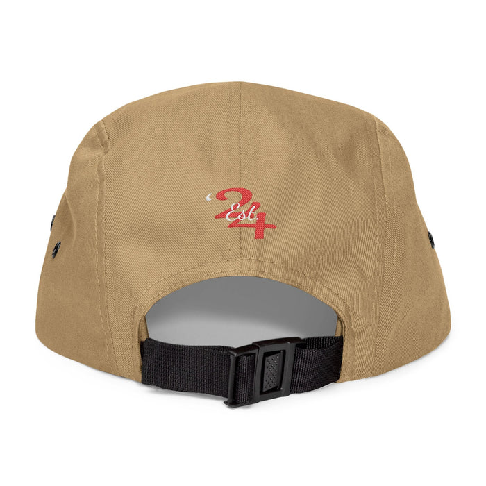 Retro Script Logo Embroidered 5-Panel Cap — - 314 Originals