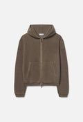 Reverse Terry Frances Full-Zip / Washed Oak