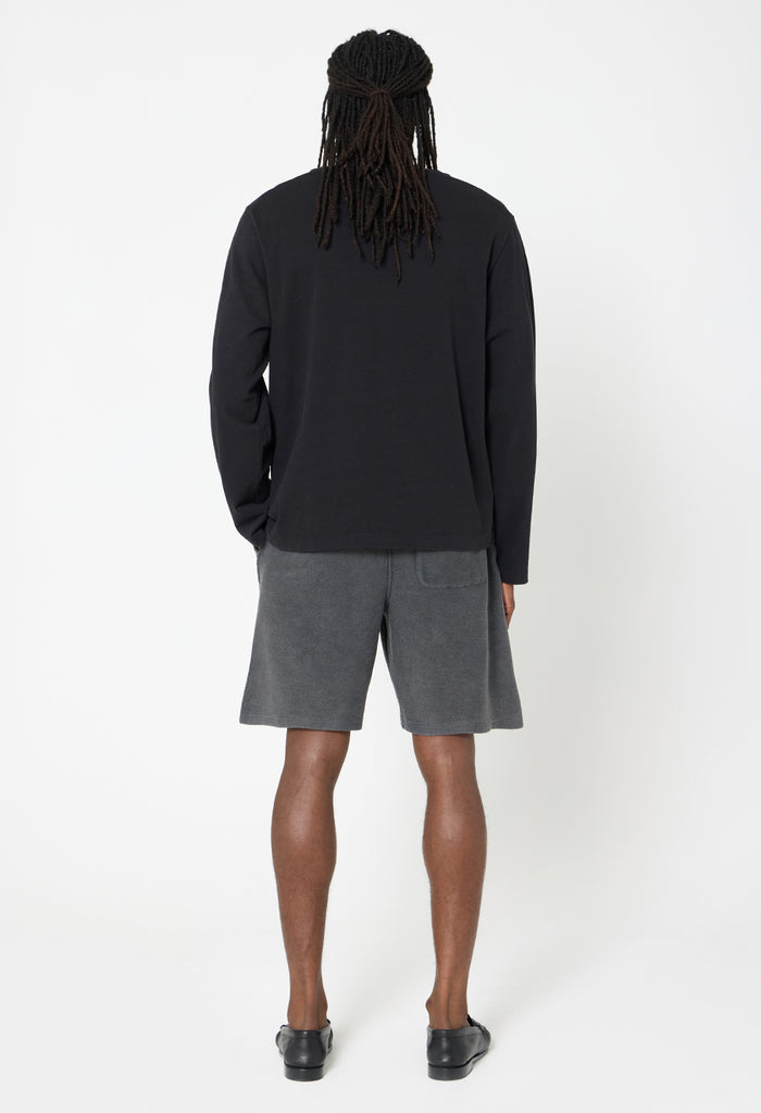 Reverse Terry Shorts / Washed Black