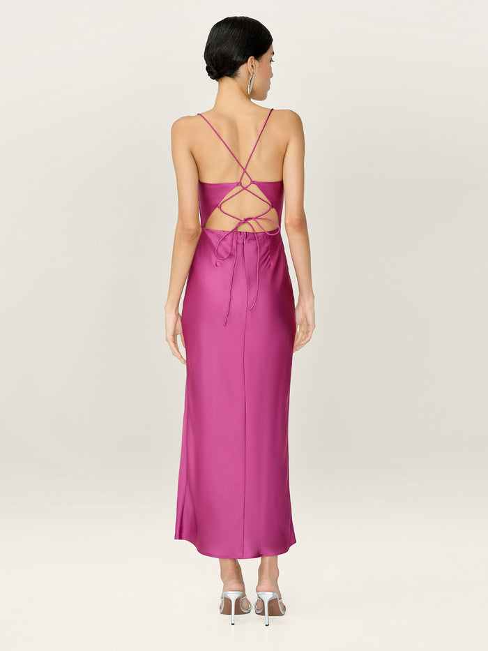 Riviera Dress in Magenta