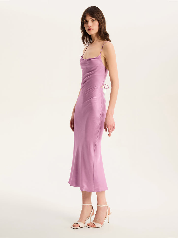 Riviera Midi Dress in Lavender