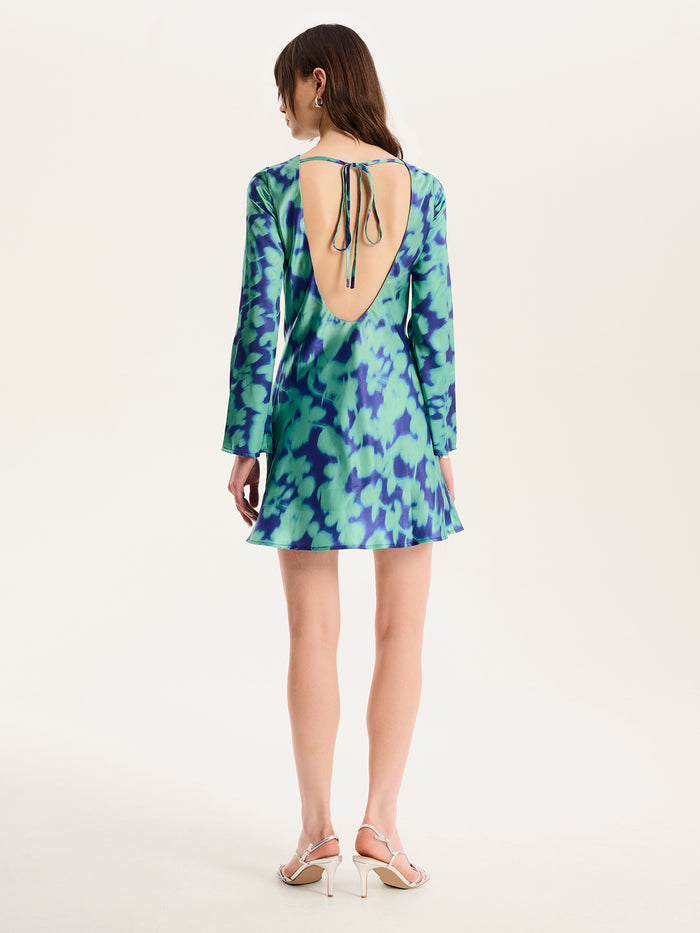 Roberta Dress in Green Floral