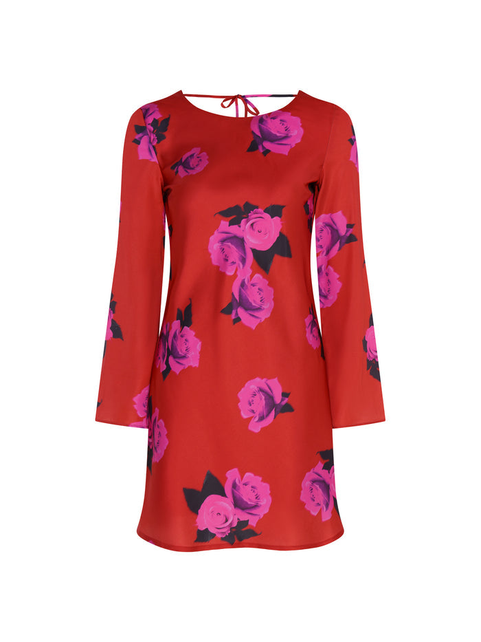 Roberta Dress in Red Floral