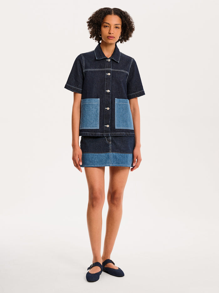 Ronnie Shirt in Dark Wash