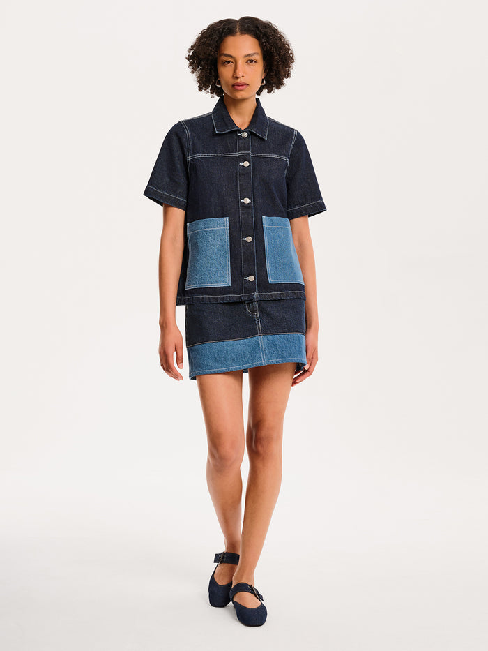 Ronnie Shirt in Dark Wash