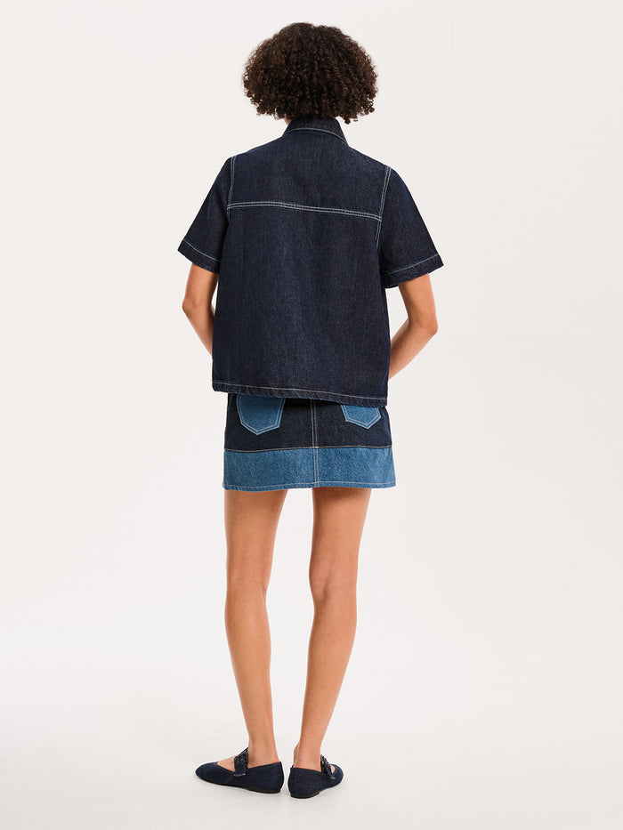 Ronnie Shirt in Dark Wash
