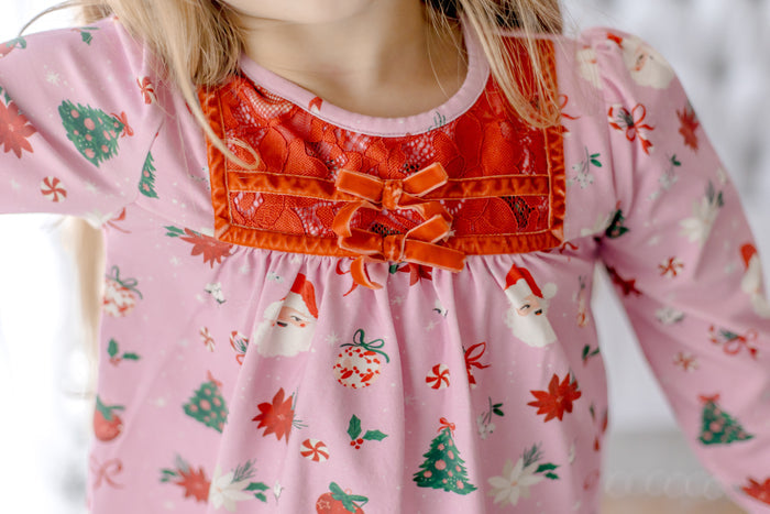 Rosy Cheeks & Jingles Lace Tunic