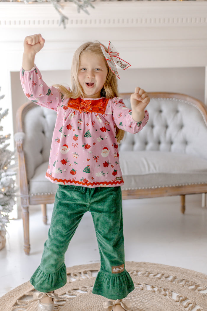 Rosy Cheeks & Jingles Lace Tunic