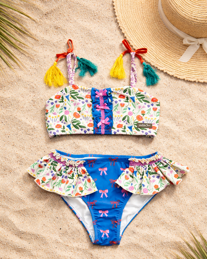 Ruffle Two Piece Swimsuit | Boho Blossom