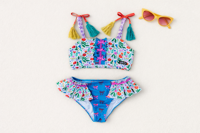 Ruffle Two Piece Swimsuit | Boho Blossom