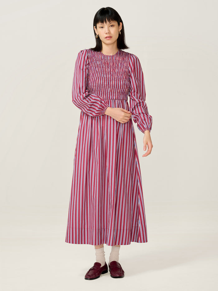 Saint Dress in Blue Stripe