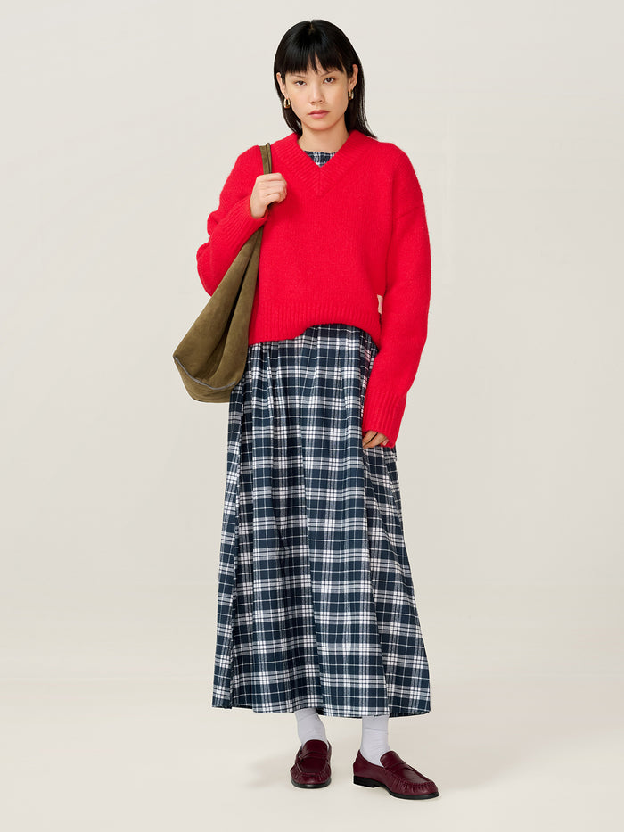 Saint Dress in Navy Check