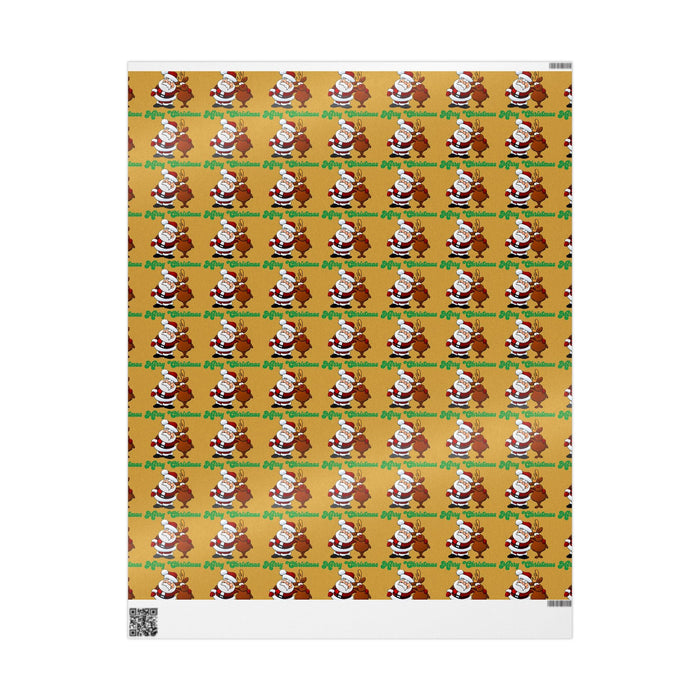 Santa & Reindeer Christmas Wrapping Paper - 314 Originals