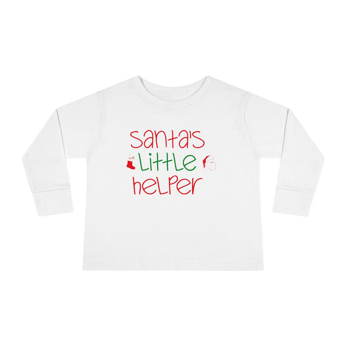 Santa's Little Helper Toddler Long Sleeve Tee - 314 Originals