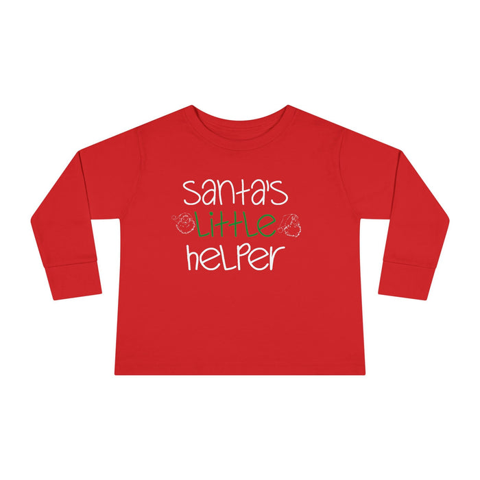 Santa's Little Helper Toddler Long Sleeve Tee - 314 Originals